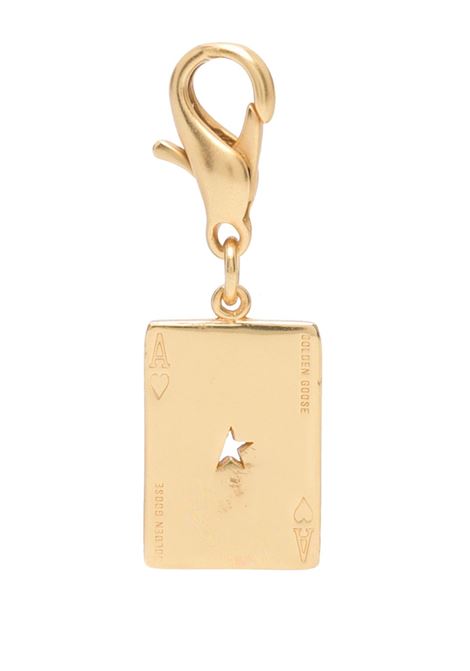 Gold-tone playing card charm Golden goose - unisex GOLDEN GOOSE | GUA00706A00061565121